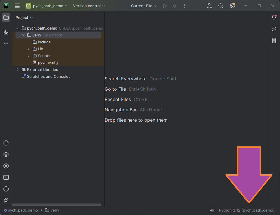 Добавить путь до проекта PyCharm